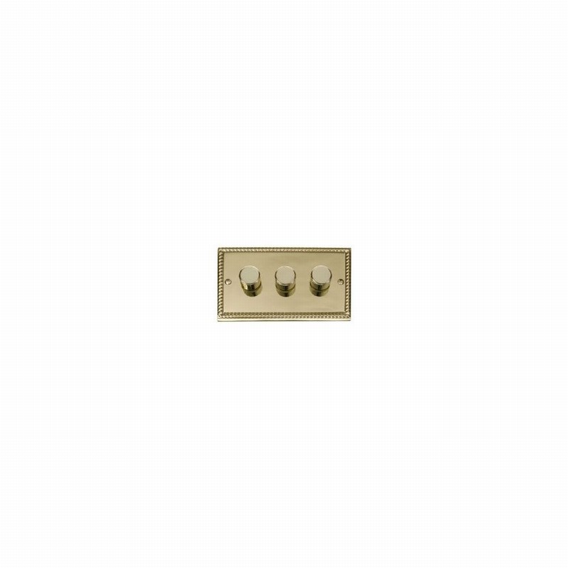 DIMMER 3GANG 2WAY 400W G.BRASS