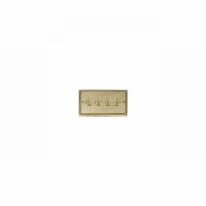 SWITCH LIGHT TOGGLE 4GANG 2WAY G.BRASS