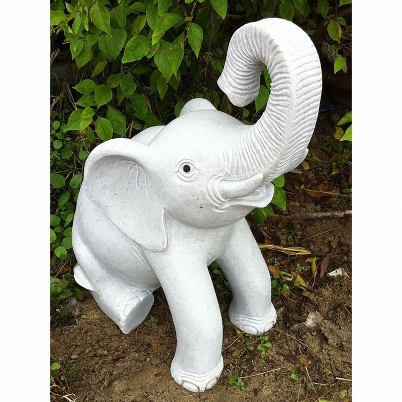 Garden Ornament ELEPHANT SITTING GRANITE Colour 70cm
