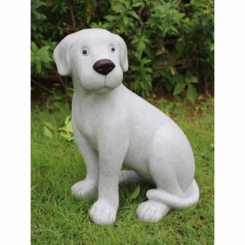 Garden Ornament PUPPY MEDIUM GRANITE Colour 40cm
