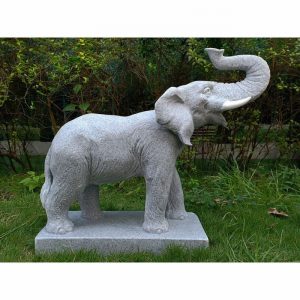 Garden Ornament ROARING ELEPHANT XL GRANITE Colour 70cm
