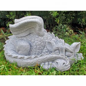 Garden Ornament SLEEPING DRAGON GRANITE Colour 30cm