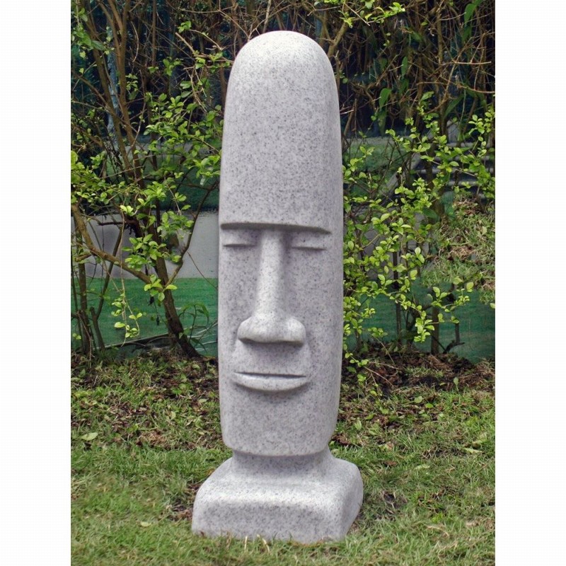 Garden Ornament EASTER ISLAND HEAD GRANITE Colour 70cm