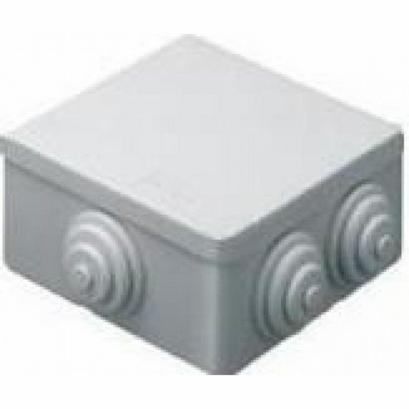 Box External 80x 80x 40mm with Cable Glands IP44