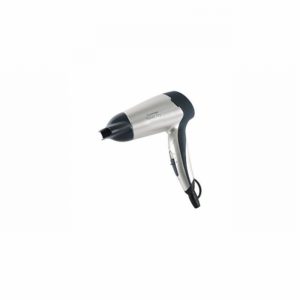 Hair Dryer Travel 1200Watt folding Handle Silver & Grey