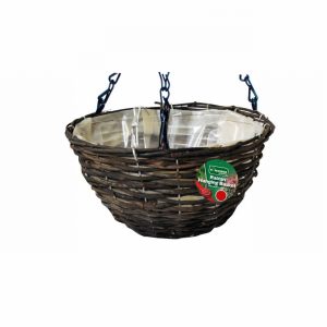 Hanging Basket 12" 30cm Rattan
