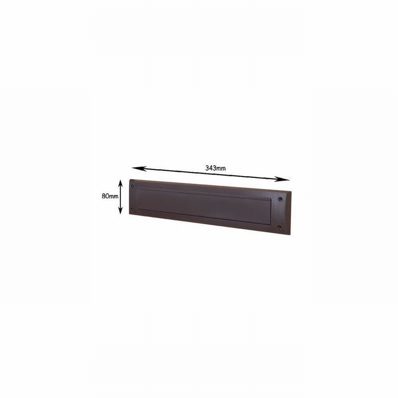 Draught Excluder Letterbox Brown