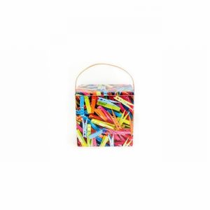 Storage Tin & Lid 20x13cm & Handle Peg Design