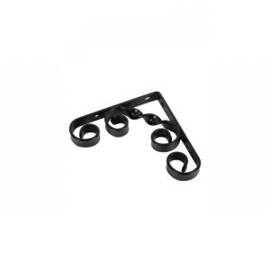 Shelf Bracket Scroll  6"x 6" Black  [*]
