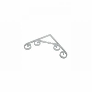 Shelf Bracket Scroll  6"x 6" White