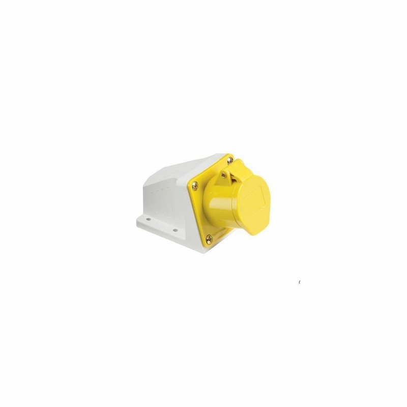 16amp 110Volt Socket Surface YELLOW