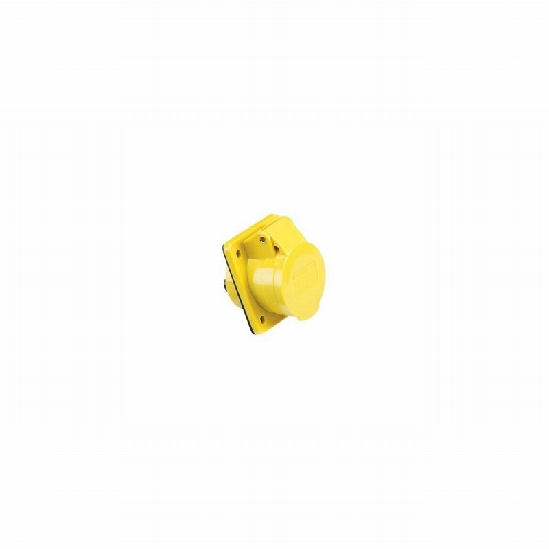 16amp 110Volt Socket Flush Mounting YELLOW