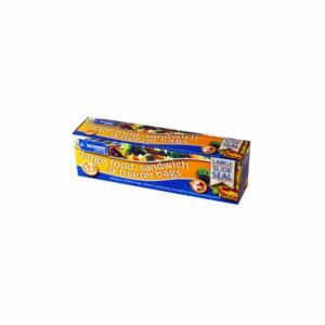 Food Sandwich & Freezer Bag Lrge 203x178mm Reseal x12
