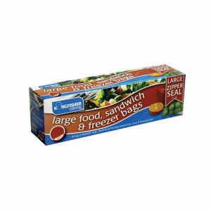 Food Sandwich & Freezer Bag Jumbo 27x26cm Reseal x12