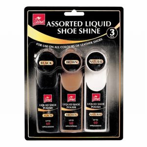 Shoe Shine Liquid JUMP 45mlx3 Black Brown & Natural