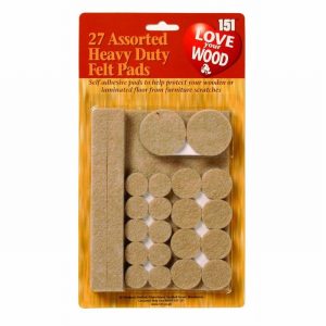 Pads Felt Self Adhesive x27 Assorted
