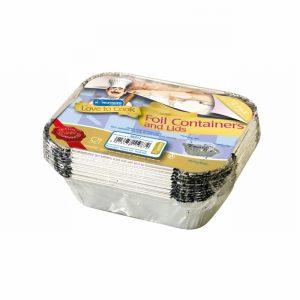 Container & Lid Sm. Foil x12