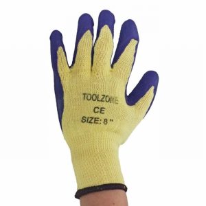 Gloves Latex Dipped Purple Size 8