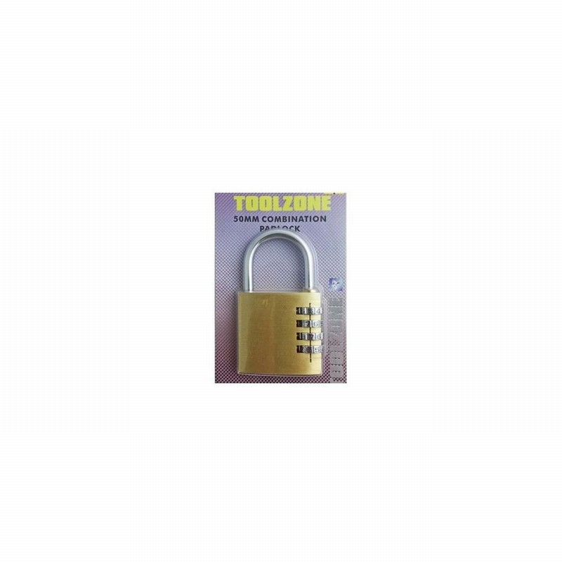 Padlock Brass 50mm Combination