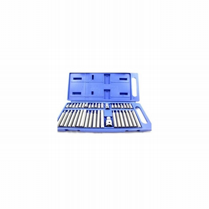 Hexagonal Star & Spline Sockets Cased 40Pce.