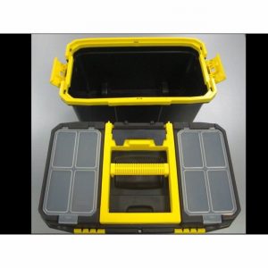 Tool Box Plastic Mobile Double Box 18" & Tote Tray