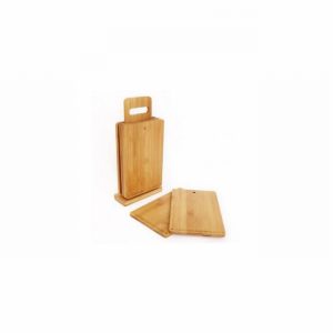 Food Serving Board Bamboo 32x15cm on Stand