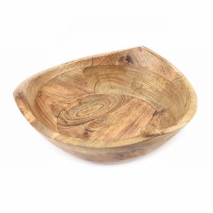 Dish Chunky Triangular Wooden 29x10cm