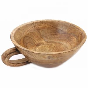 Bowl Wooden Handled for Fruit & More 29x24.5x10cm