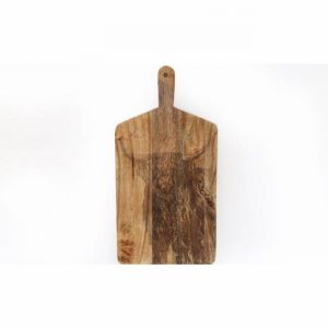 Chopping Board Mango Wood H/Land Cow 50x25cm 20mm