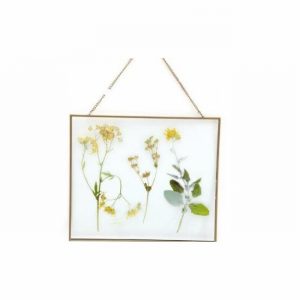Wall Plaque Glass 28x24cm Les Fleurs Design