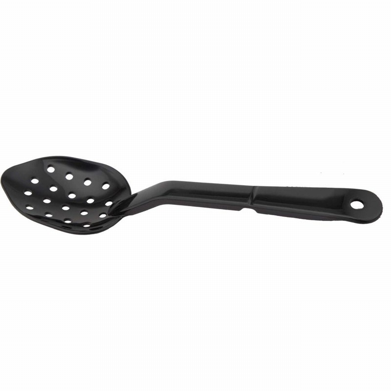 Spoon Straining Perforated Black Polycarbonate