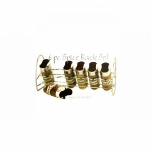 Spice Rack Deluxe 6 Oval Chrome & Glass