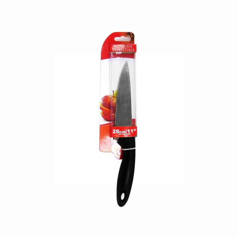 Knife Carving KITCHEN ESSENTIALS 28cm Black Handle