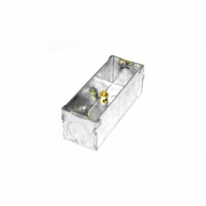 Box 1gang 28mm Arch. Galvanised