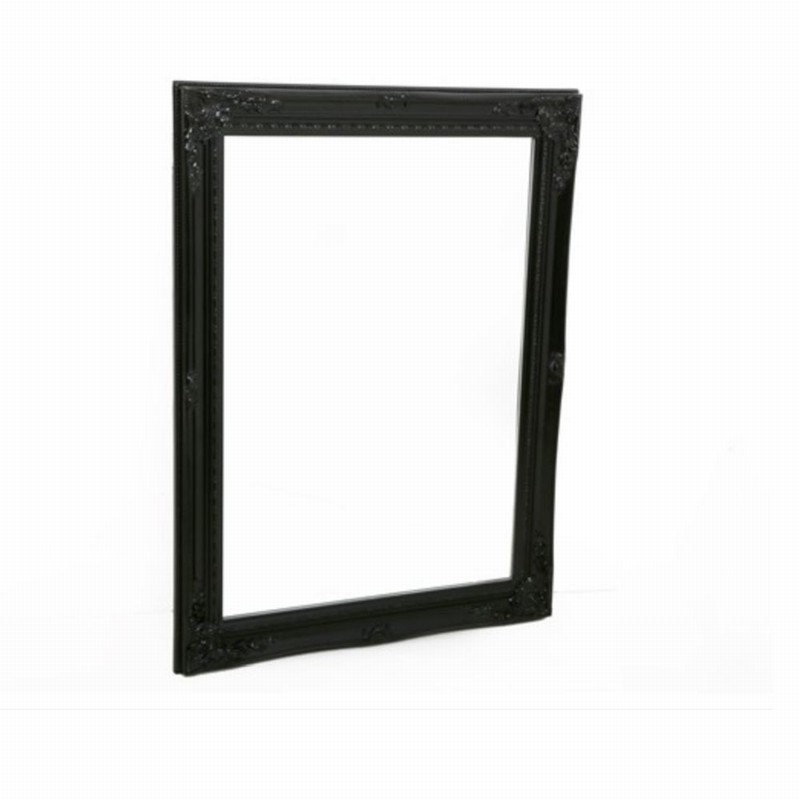 Mirror Black Wall 82x62cm
