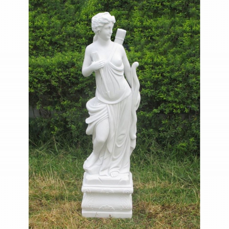 Garden Ornament DIANA HUNTRESS WHITE Colour 155cm