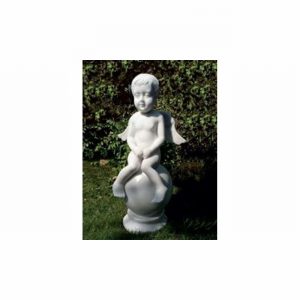Garden Ornament CHERUB WHITE Colour 54cm