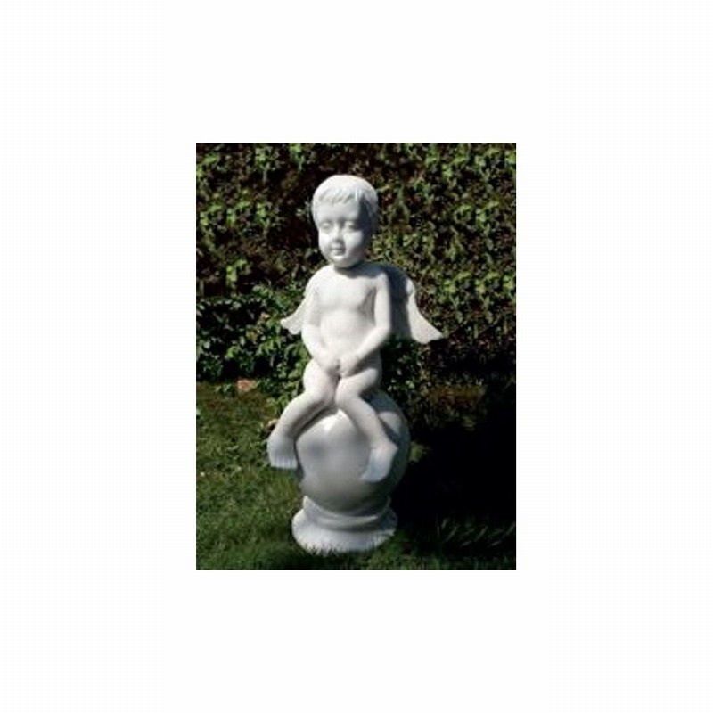 Garden Ornament CHERUB WHITE Colour 54cm