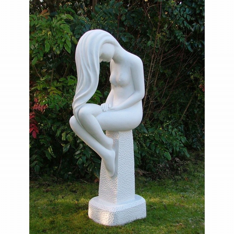 Garden Ornament FORTUNA WHITE Colour 85cm
