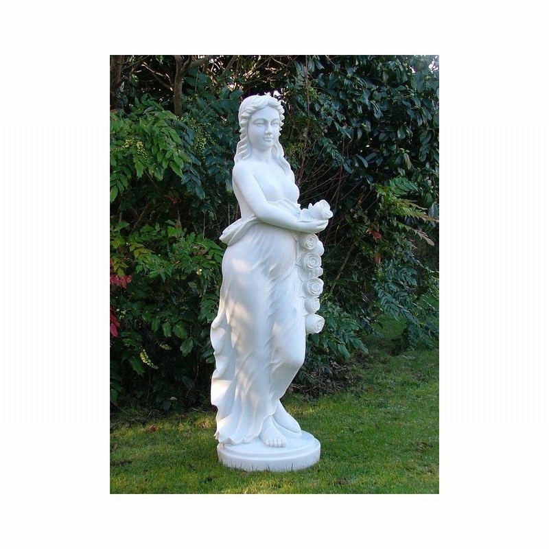 Garden Ornament IRIS WHITE Colour 60cm