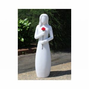 Garden Ornament ROSIE WHITE Colour 37cm