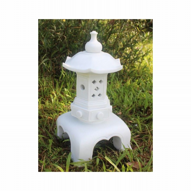 Garden Ornament ORIENTAL LANTERN WHITE Colour 66cm