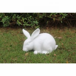 Garden Ornament BELLA THE RABBIT WHITE Colour 16cm