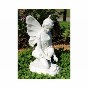 Garden Ornament FAIRY OF PEACE WHITE Colour 40cm