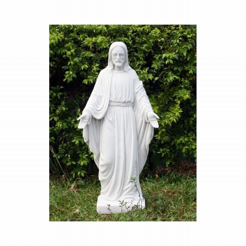 Garden Ornament JESUS WHITE Colour 80cm
