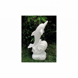 Garden Ornament DOLPHIN WHITE Colour 60cm