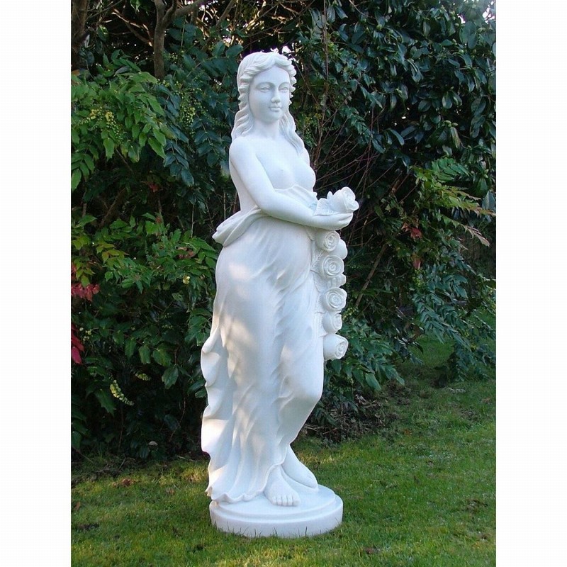 Garden Ornament IRIS WHITE Colour 85cm
