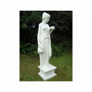 Garden Ornament HEBE GODDESS OF YOUTH WHITE Colour 60cm