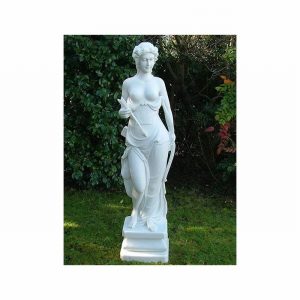Garden Ornament DIANA HUNTRESS WHITE Colour 61cm
