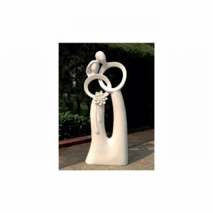 Garden Ornament LOVE OF MY LIFE WHITE Colour 85cm